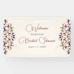 Banderoles Mariage Artistique Botanique Floral Paisley de Lux