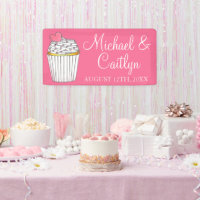 Mariage de Baby shower nuptiale Cupcake Coeur rose