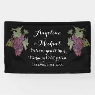 Banderoles Mariage d'établissement vinicole de raisin de cuve
