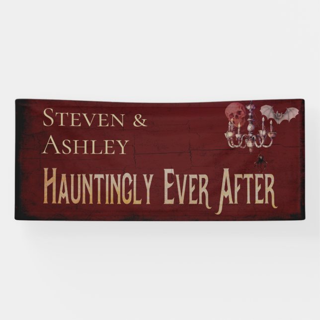 Banderoles Mariage Halloween (Horizontal)