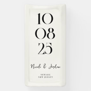Banderoles Mariage moderne simple et chic