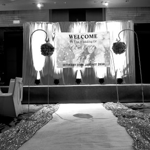 Banderoles Mariage photo noir et blanc