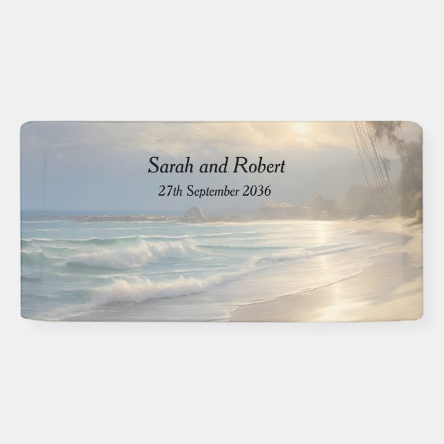 Banderoles Mariage plage (Horizontal)