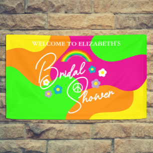 Banderoles Mariage rétro funky