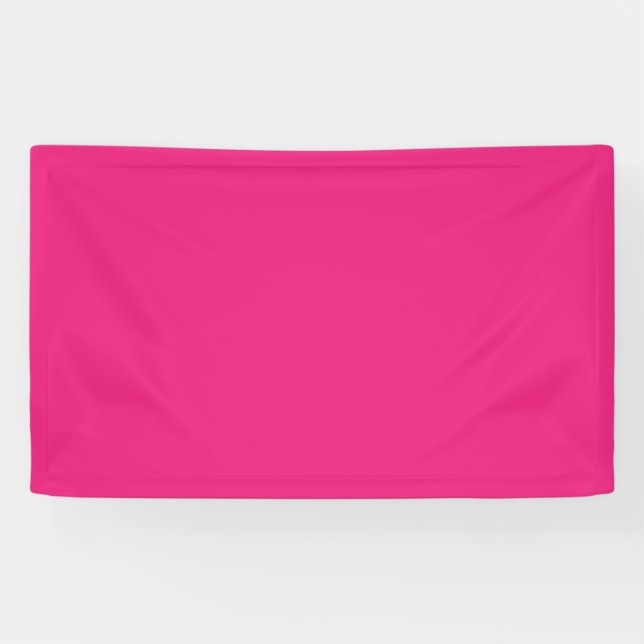 Banderoles Mariage rose chaud | Invitation de couleur vive en (Horizontal)