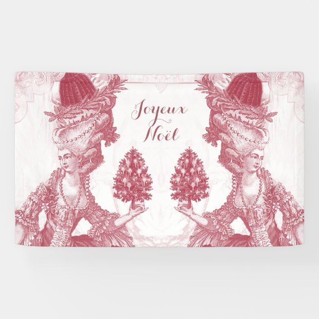 Banderoles Marie Antoinette Joyeux Noel (Horizontal)