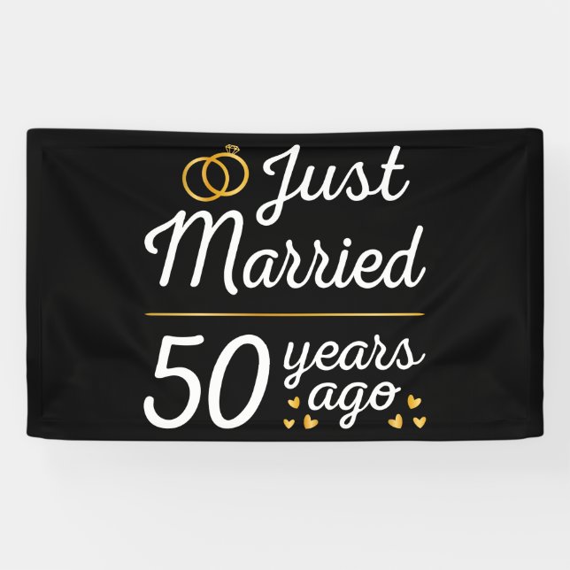 Banderoles Marié Il Y A 50 Ans (Horizontal)