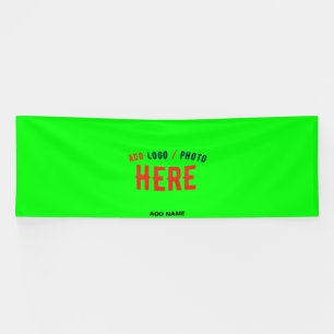 BANDEROLES MARQUE VERIFIEE NEON VERT MODERNE PERSONNALISE DE 