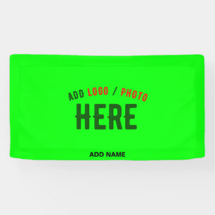 BANDEROLES MARQUE VERIFIEE NEON VERT MODERNE PERSONNALISEE DE