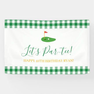Banderoles Masters Anniversaire Golf Thème pour Adulte Aîné 4