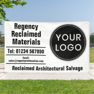 Banderoles Matériaux Récupérés Sauvetage Architectural & Logo