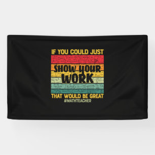 Banderoles Math Enseignant Maths Si Vous Pouvez Juste