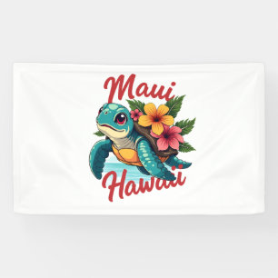 Banderoles Maui Hawaii T Chemise Fille Femmes Enfants Tortue