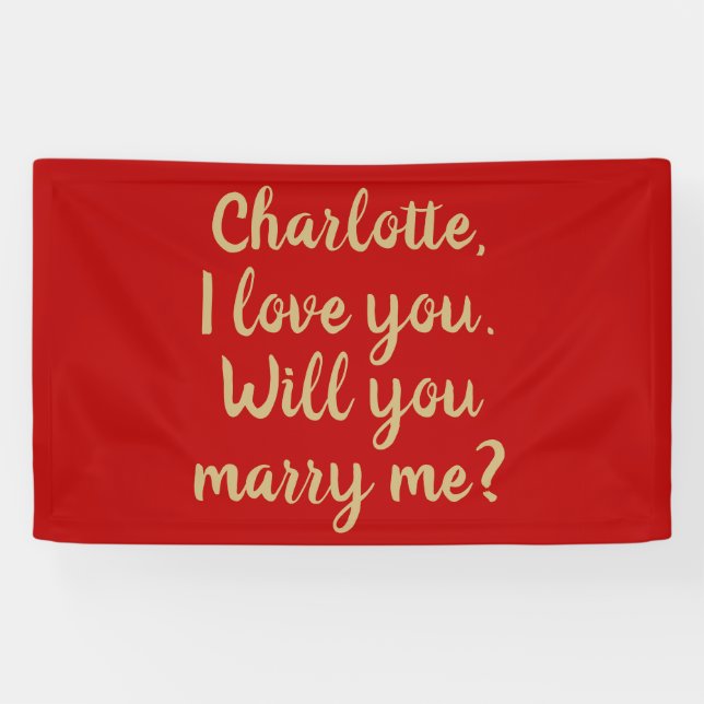 Banderoles Me marierez-vous une proposition de mariage sur co (Horizontal)