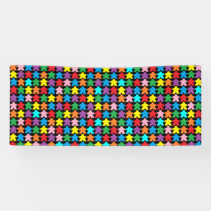 Banderoles Meeples multicolores
