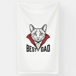 Banderoles Meilleur design de gravure vintage de chat vampire