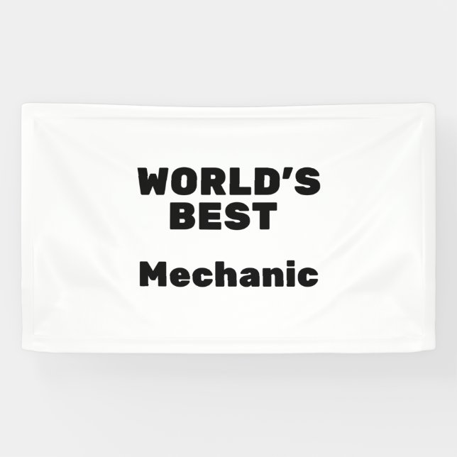 Banderoles Meilleur mécanicien au monde (Horizontal)