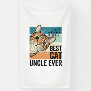 Banderoles Meilleur oncle de chat jamais Design de amateur de