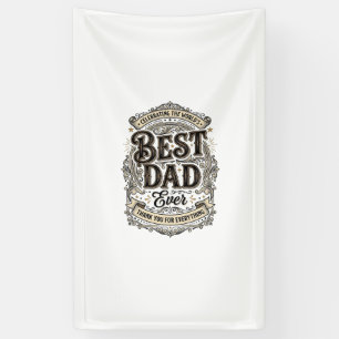 Banderoles Meilleur Papa de Tous les Temps Design de T-Shirt