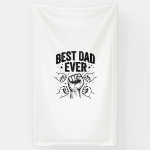 Banderoles Meilleur Papa Jamais Poing Vintage Design de T-shi