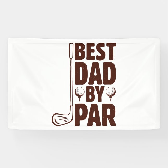 Banderoles Meilleur papa par Parc Golf Papa (Horizontal)