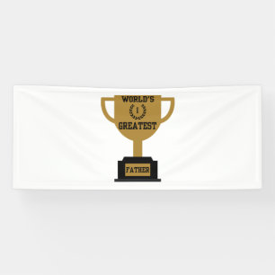 Banderoles Meilleure Fête des pères mondiale 2.5x6 Vinyl Bann
