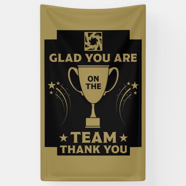 Banderoles Merci à l'équipe d'entreprise (Vertical)