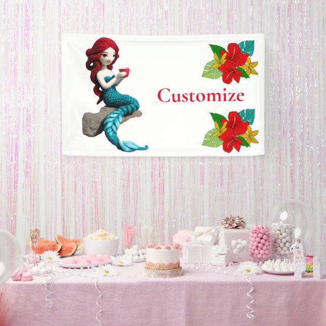 Banderoles Mermaid Relaxant Avec Boisson Thunder_Cove (Fête)