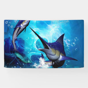Banderoles Merveilleux marlin avec bulles