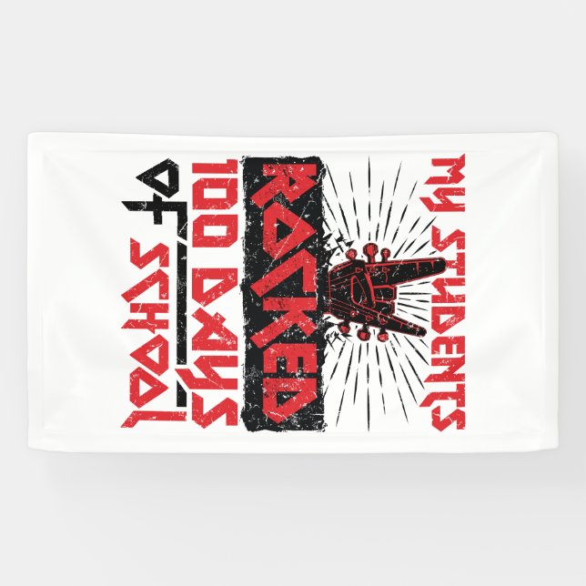 Banderoles Mes élèves ont fait 100 jours de professeur (Horizontal)