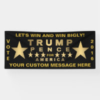 Message goldtone de coutume de Bigly de victoire