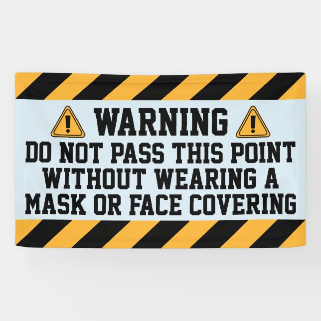 Banderoles Mettre des masques au passé (Horizontal)