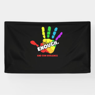 Banderoles Mettre fin à la violence des armes à feu assez de