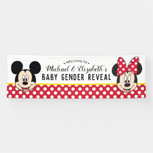 Banderoles Mickey & Minnie   Garçon ou fille - Révélation de 