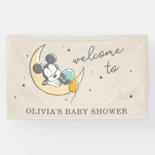 Banderoles Mickey Mouse   Bienvenue sur le Baby shower de la 
