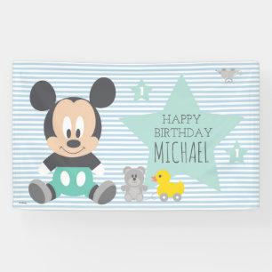 Banderoles Mickey Mouse   Premier anniversaire