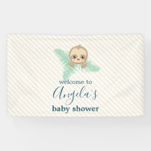 Mignal Genre Neutre Jaune Baby Baby shower Sloth