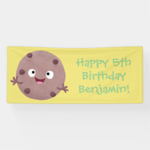 Banderoles Mignon cookie cartoon au chocolat intelligent