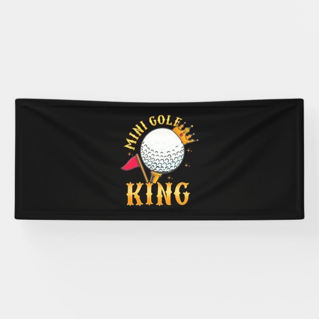 Banderoles Mini Golf King (Horizontal)