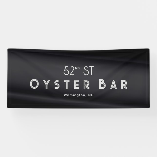 Banderoles Minimalistic Deco Style | Black Pearl (Horizontal)