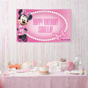 Banderoles Minnie Mouse Anniversaire