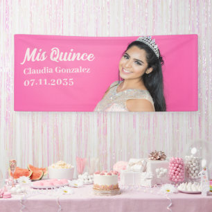 Banderoles Mis Quince Quinceañera 15e anniversaire Photo pers