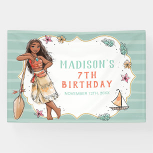 Banderoles Moana Aquarelle rayée Anniversaire