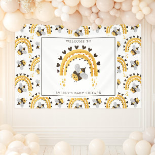 Banderoles Mod Rainbow Bumblebee Miel Bee Baby shower