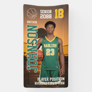 Banderoles Modèle de photo personnalisé pour basket-ball seni
