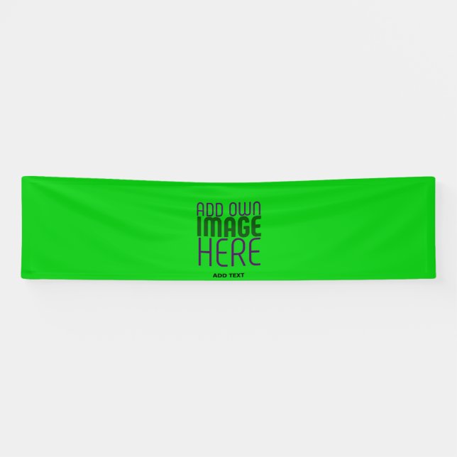 BANDEROLES MODÈLE TEXTE D'IMAGE VERTE MODERNE ÉDITABLE LIME (Horizontal)