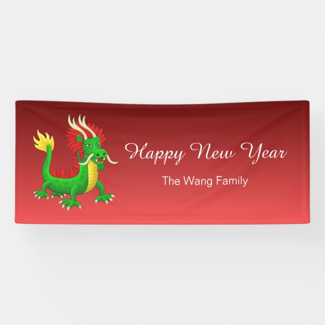 Banderoles Modern Chinese Dragon (Horizontal)