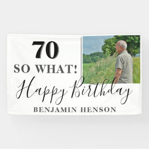 Banderoles Modern Funny 70 Alors Quel 70e anniversaire de la 