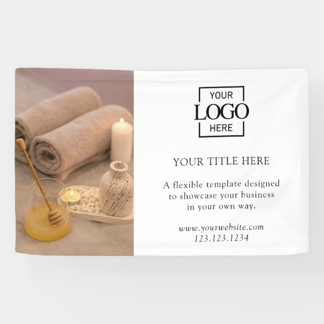 Banderoles Modern Minimalis Business Logo Photo Professional (Horizontal)