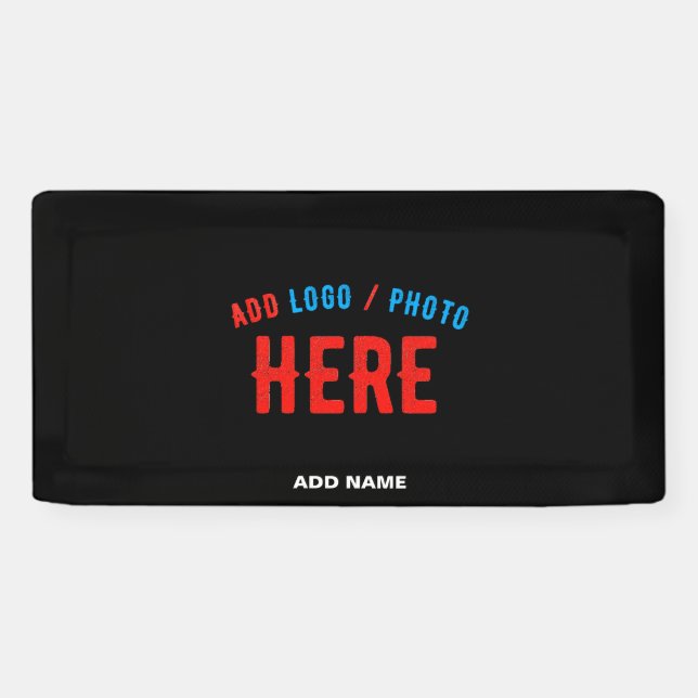 BANDEROLES MODERNE ET MODERNE PERSONNALISABLE NOIR VÉRIFIÉ (Horizontal)